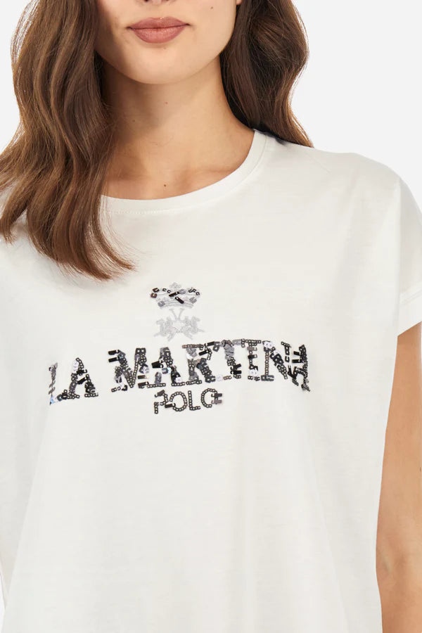 La Martina T-Shirt S/S Jersey /Majica WAR300-JS206