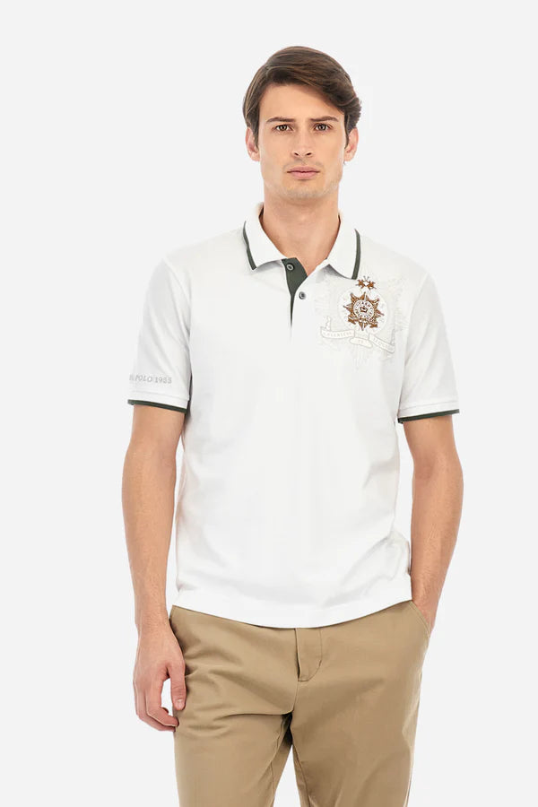La Martina S/S Polo Piquet Stretch   /Polo majica MAPG31-PK001