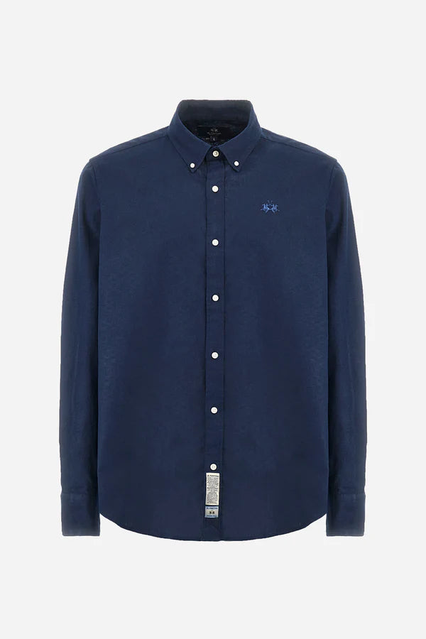 La Martina Shirt Light Cotton Linen  /Košulja MAC006-TL141