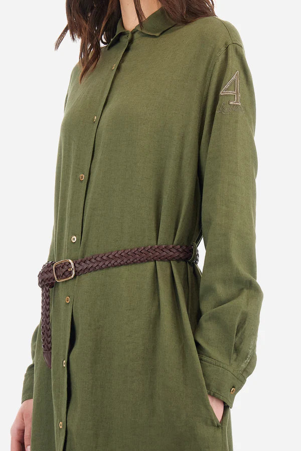 La Martina Dress L/S Viscose Linen /Haljina WAD001-TL336