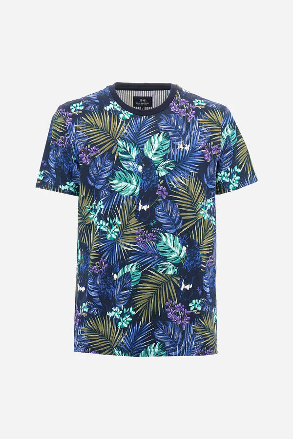 La Martina T-Shirt Printed Stretch /Majica MAR005-PK186