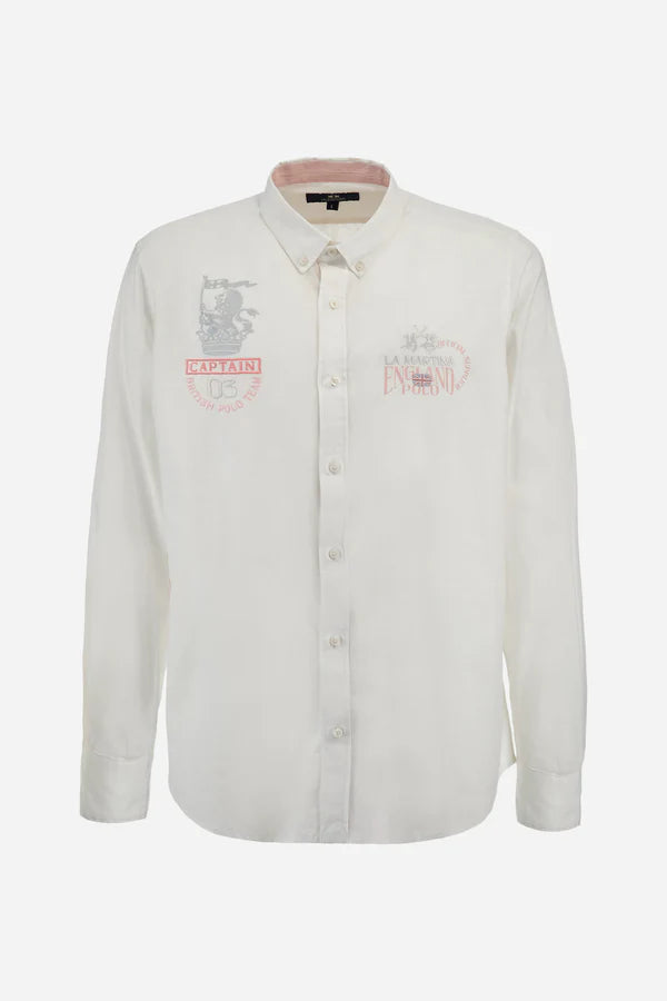 La Martina Shirt Light Cotton Linen  /Košulja MACE31-TL141