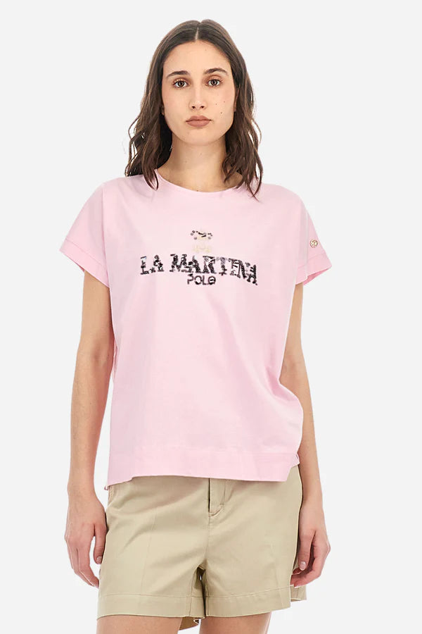 La Martina T-Shirt S/S Jersey /Majica WAR300-JS206