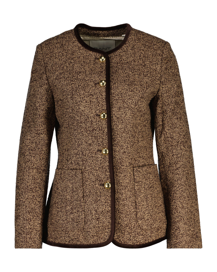 GANT Collarless Boucle Blazer/ Sako 4770376