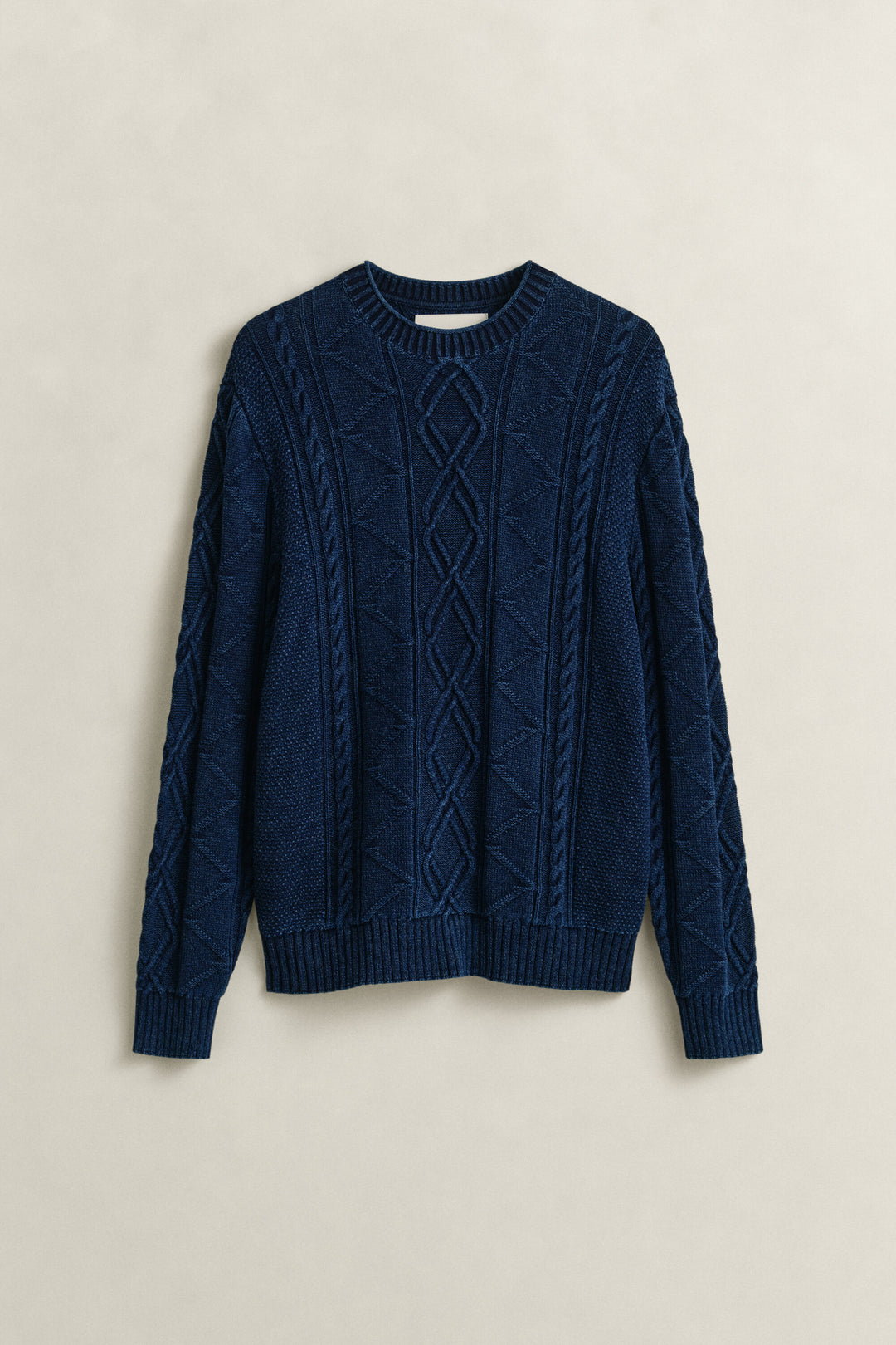 GANT Indigo Cable Knit Sweater/Pulover 8030279