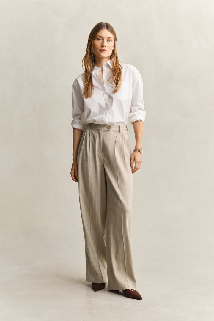 GANT Pinstriped Linen Blend Pants/Hlače 4150392