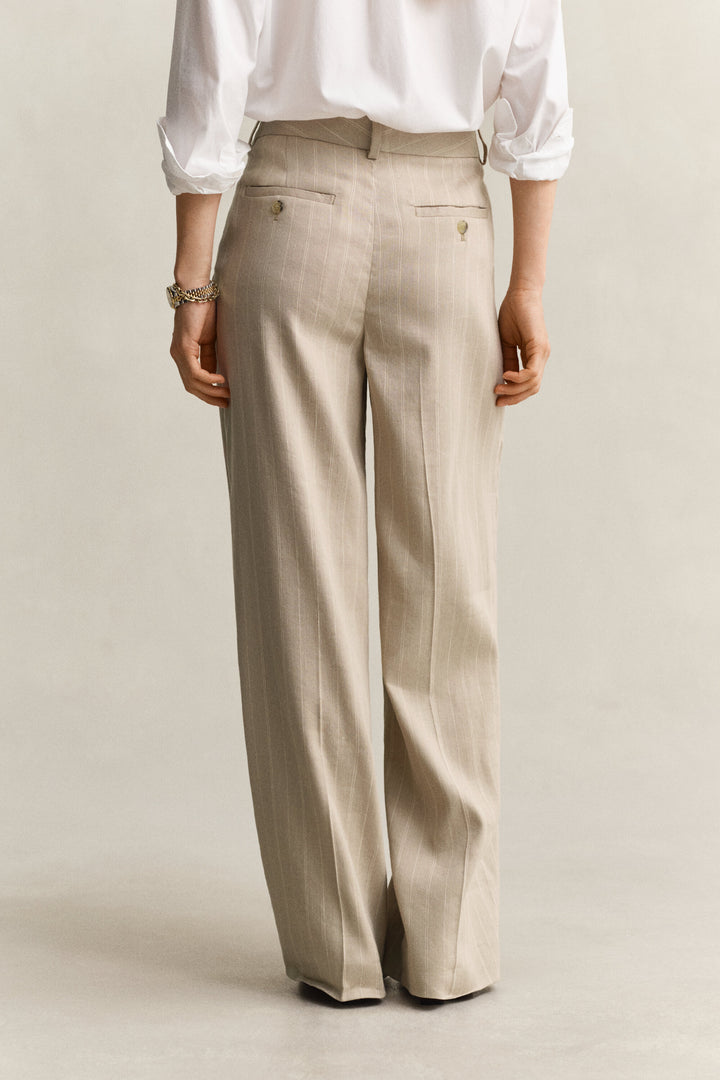 GANT Pinstriped Linen Blend Pants/Hlače 4150392