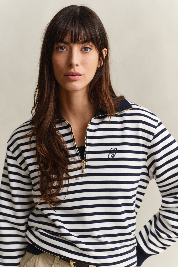 GANT Striped Half-Zip Sweatshirt/Pulover 4201338