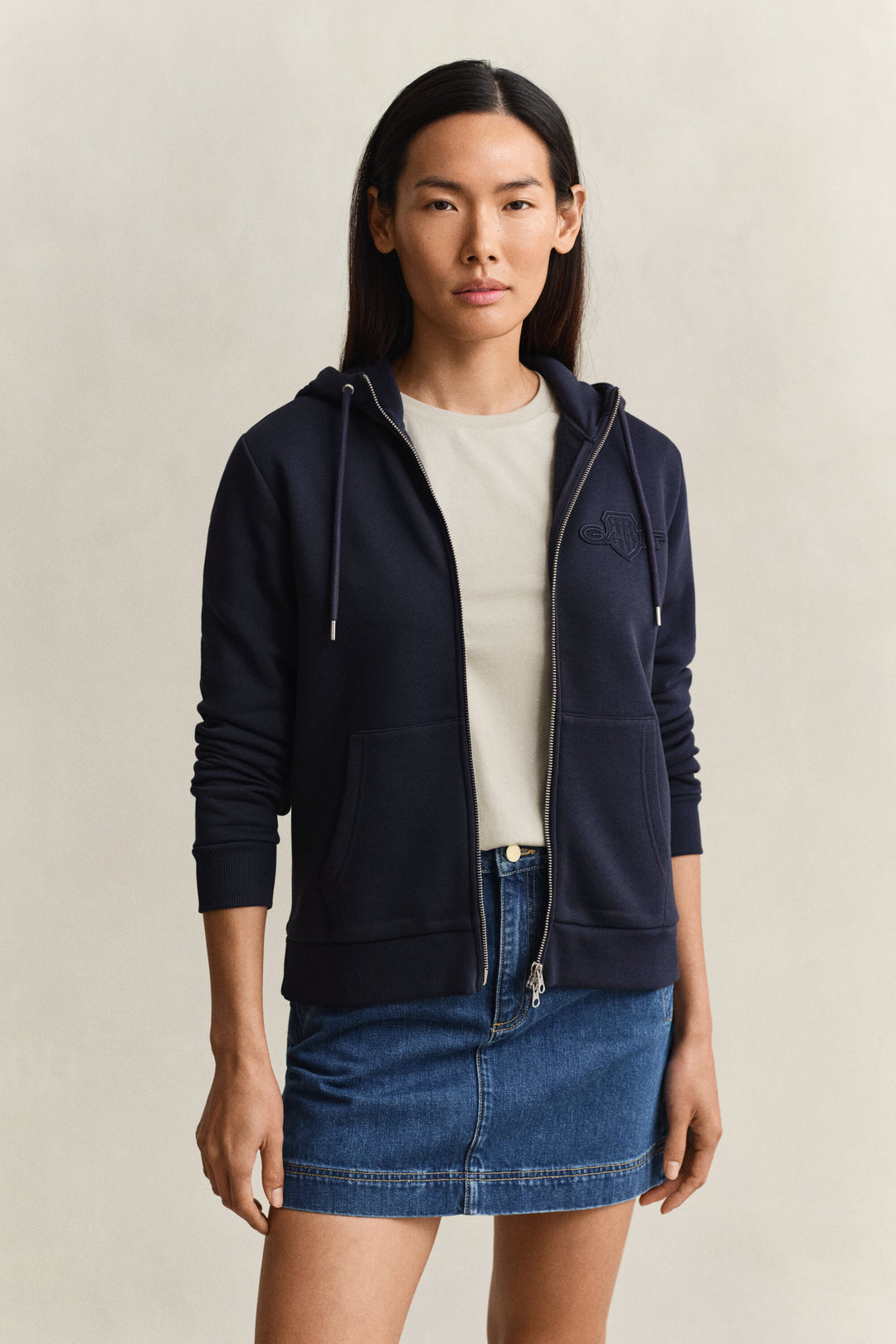 GANT Reg Tonal Shield Zip Hoodie/Polo majica 4202588