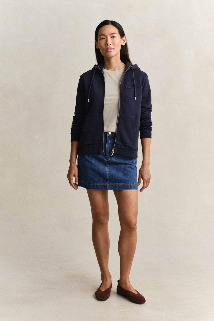 GANT Reg Tonal Shield Zip Hoodie/Polo majica 4202588