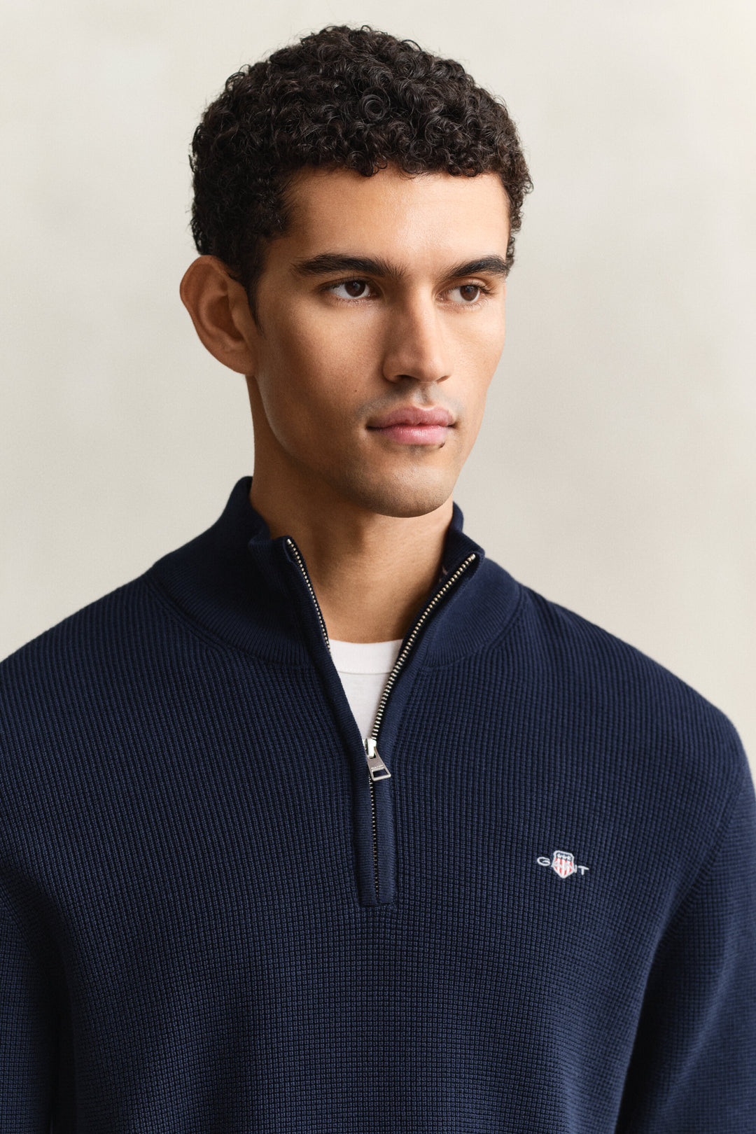 GANT Waffle Knit Half-Zip Sweater/Pulover 8030292