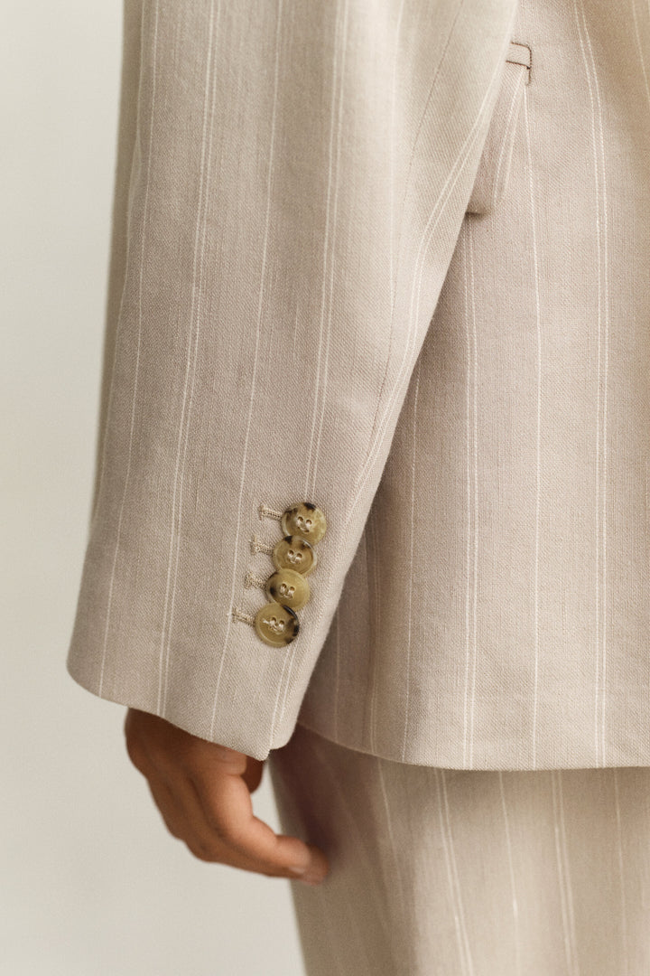 GANT Pinstriped Linen Blend Blazer/Sako 4770351