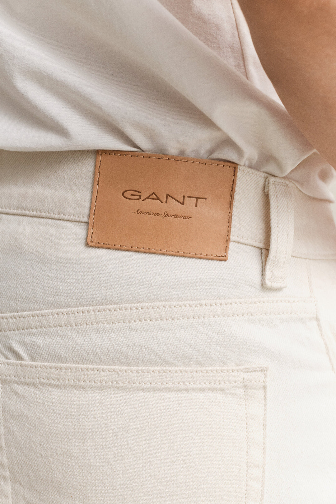 GANT Straight Fit Ecru Jeans/Traperice 1000041