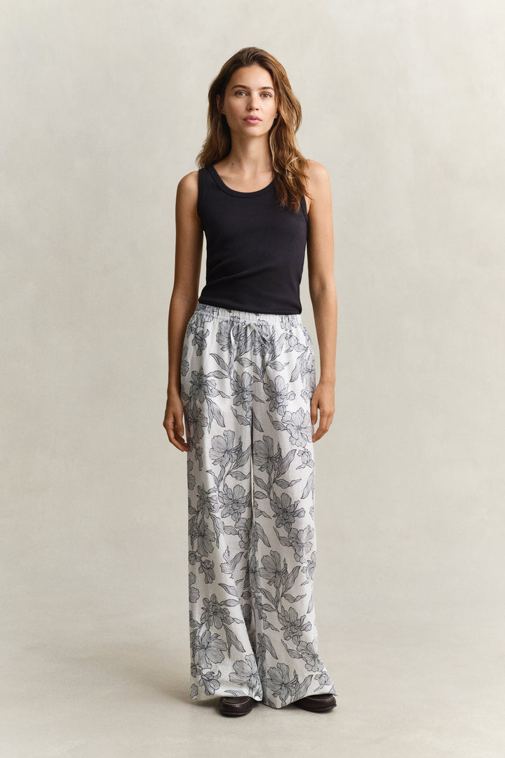 GANT Floral Linen Pants/Hlače 4150396