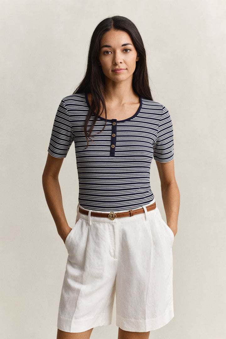 GANT Ribbed Henley Top/Majica 4201438