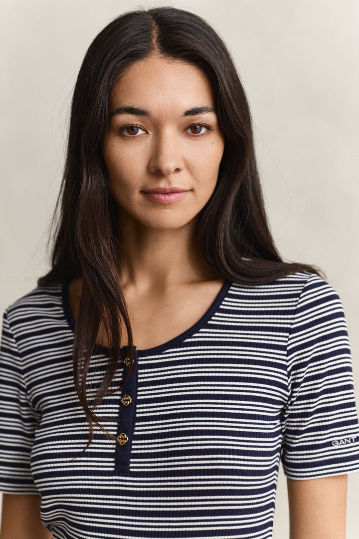 GANT Ribbed Henley Top/Majica 4201438