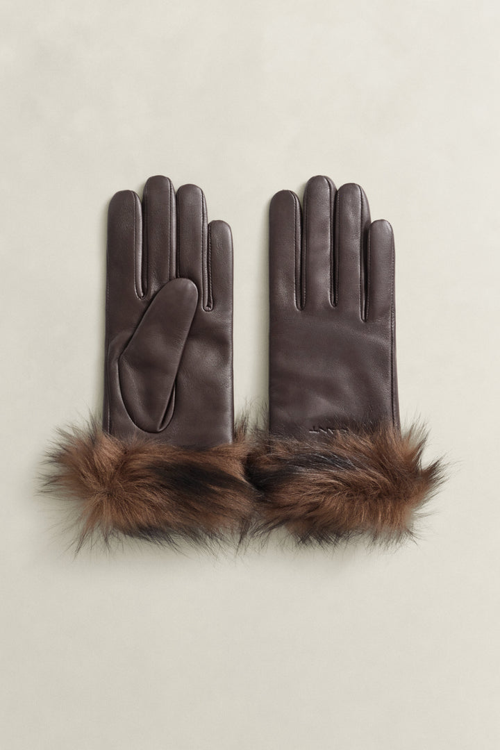 GANT Shearling Cuff Leather Gloves/Rukavice 4930081
