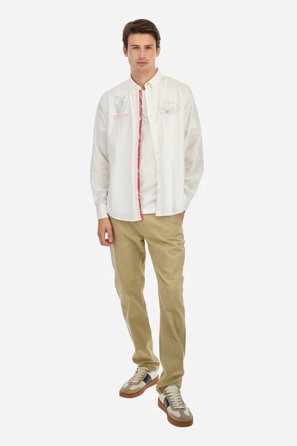 La Martina Shirt Light Cotton Linen  /Košulja MACE31-TL141