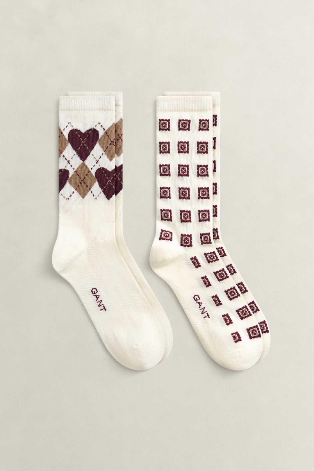 GANT 2-Pack Argyle Heart Socks Gift Box/Modni dodaci 4960292