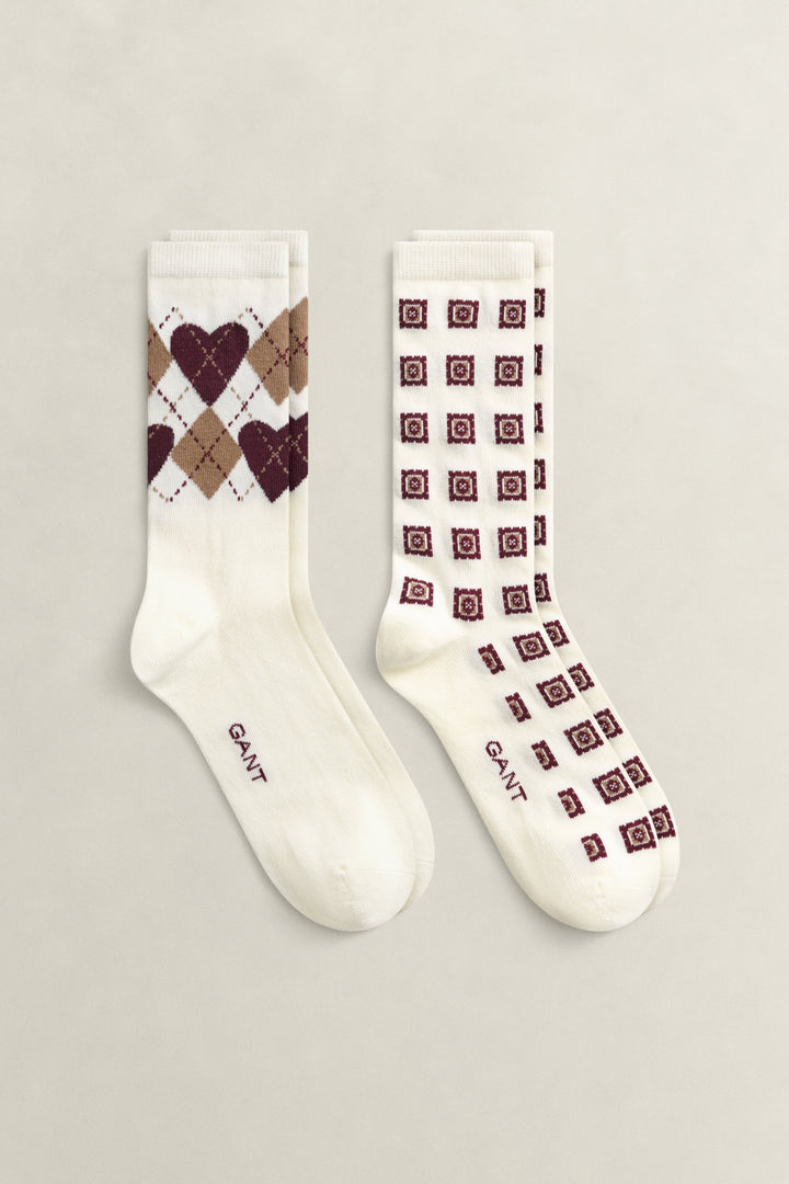GANT 2-Pack Argyle Heart Socks Gift Box/Modni dodaci 4960292