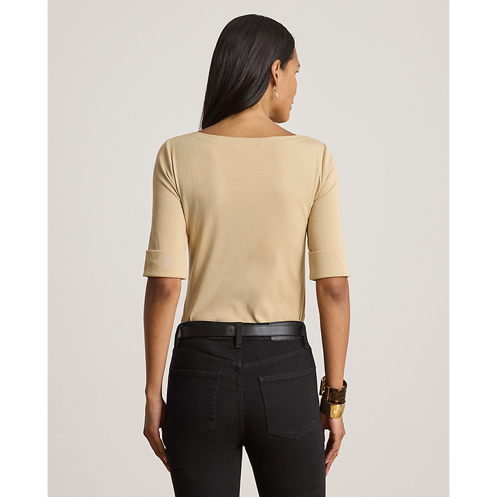 LRL Stretch Cotton Boatneck Tee/Majica 200654963177