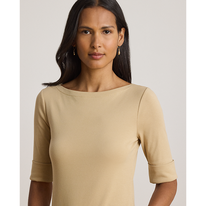LRL Stretch Cotton Boatneck Tee/Majica 200654963177