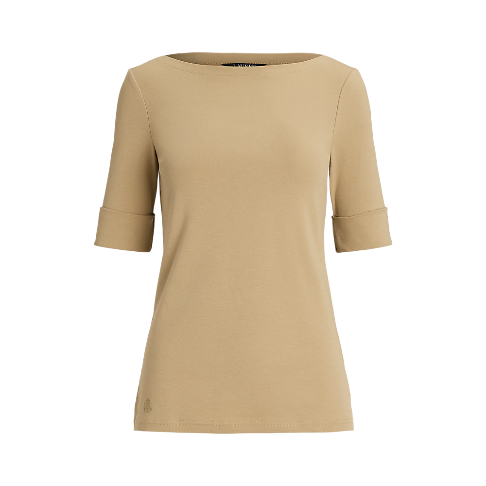 LRL Stretch Cotton Boatneck Tee/Majica 200654963177