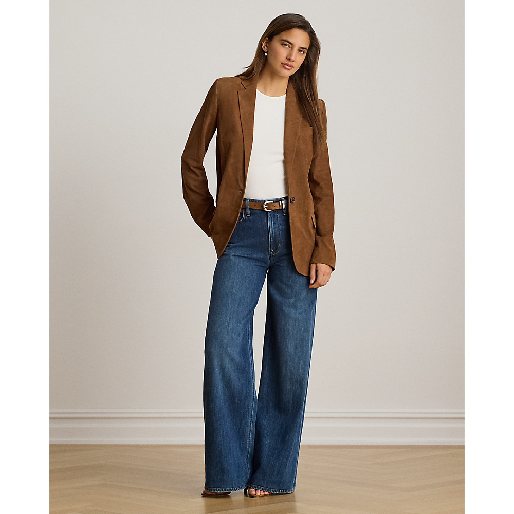 LRL Goat-Suede Blazer/Sako 200B24164001