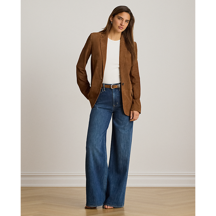 LRL Goat-Suede Blazer/Sako 200B24164001