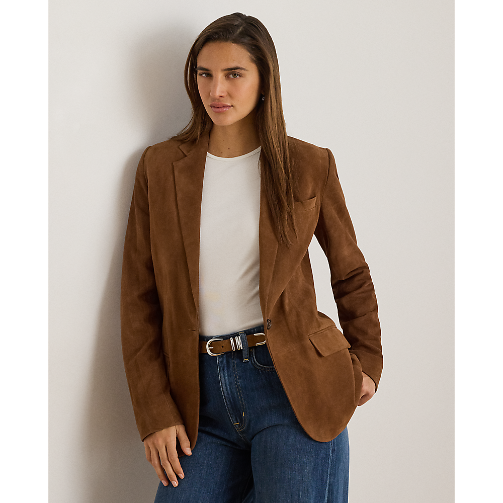 LRL Goat-Suede Blazer/Sako 200B24164001