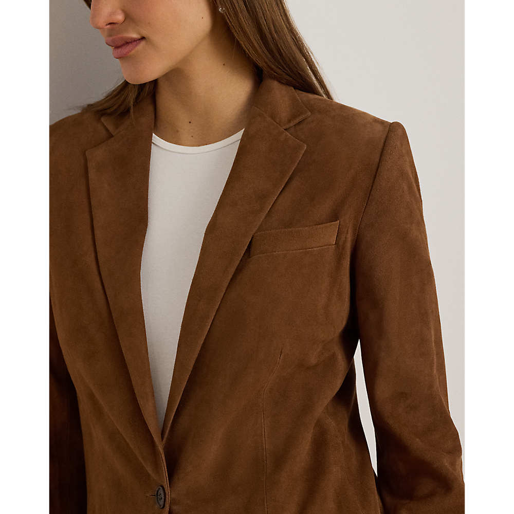 LRL Goat-Suede Blazer/Sako 200B24164001