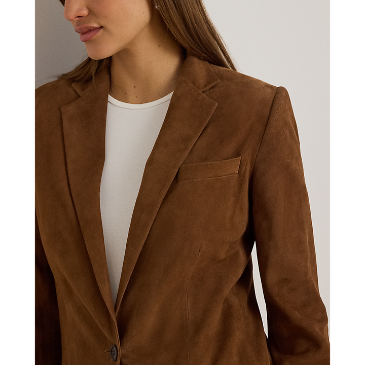 LRL Goat-Suede Blazer/Sako 200B24164001