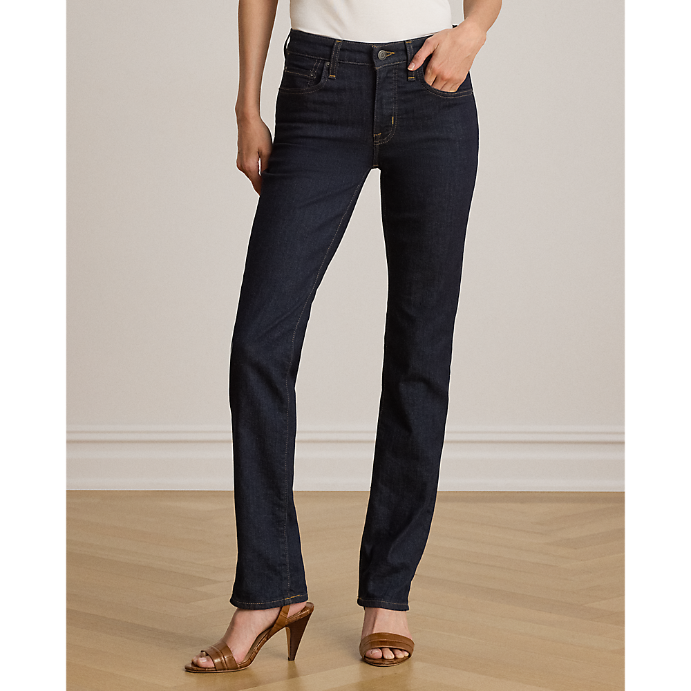LRL High-Rise Slim Straight Jean/Traperice 200B27742001