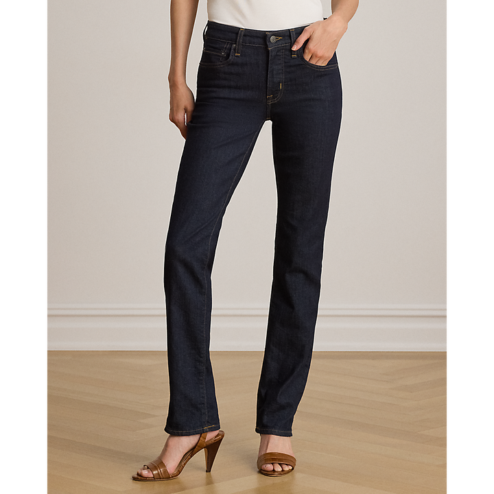 LRL High-Rise Slim Straight Jean/Traperice 200B27742001