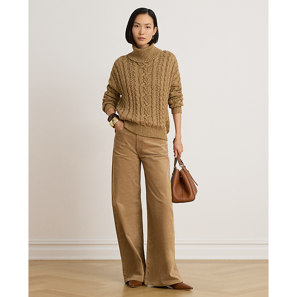 LRL Woven Wide Leg Pants/Hlače 200B34256004