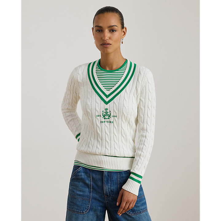 LRL Cable-Knit Cricket Jumper/Pulover 200P07026001