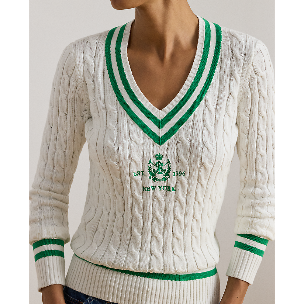 LRL Cable-Knit Cricket Jumper/Pulover 200P07026001