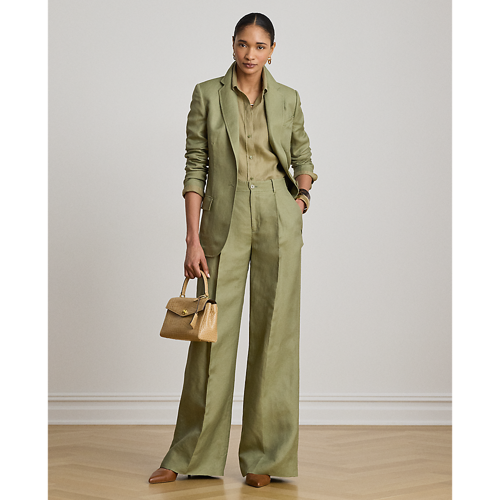 LRL Linen-Blend Twill Blazer/Sako 200P13643004
