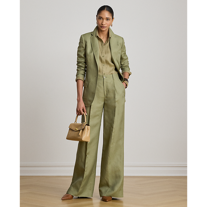 LRL Linen-Blend Twill Blazer/Sako 200P13643004