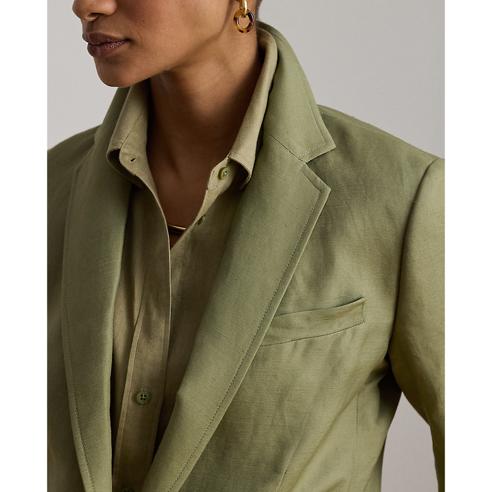LRL Linen-Blend Twill Blazer/Sako 200P13643004