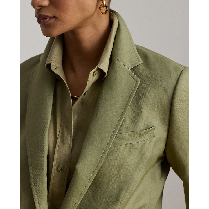 LRL Linen-Blend Twill Blazer/Sako 200P13643004