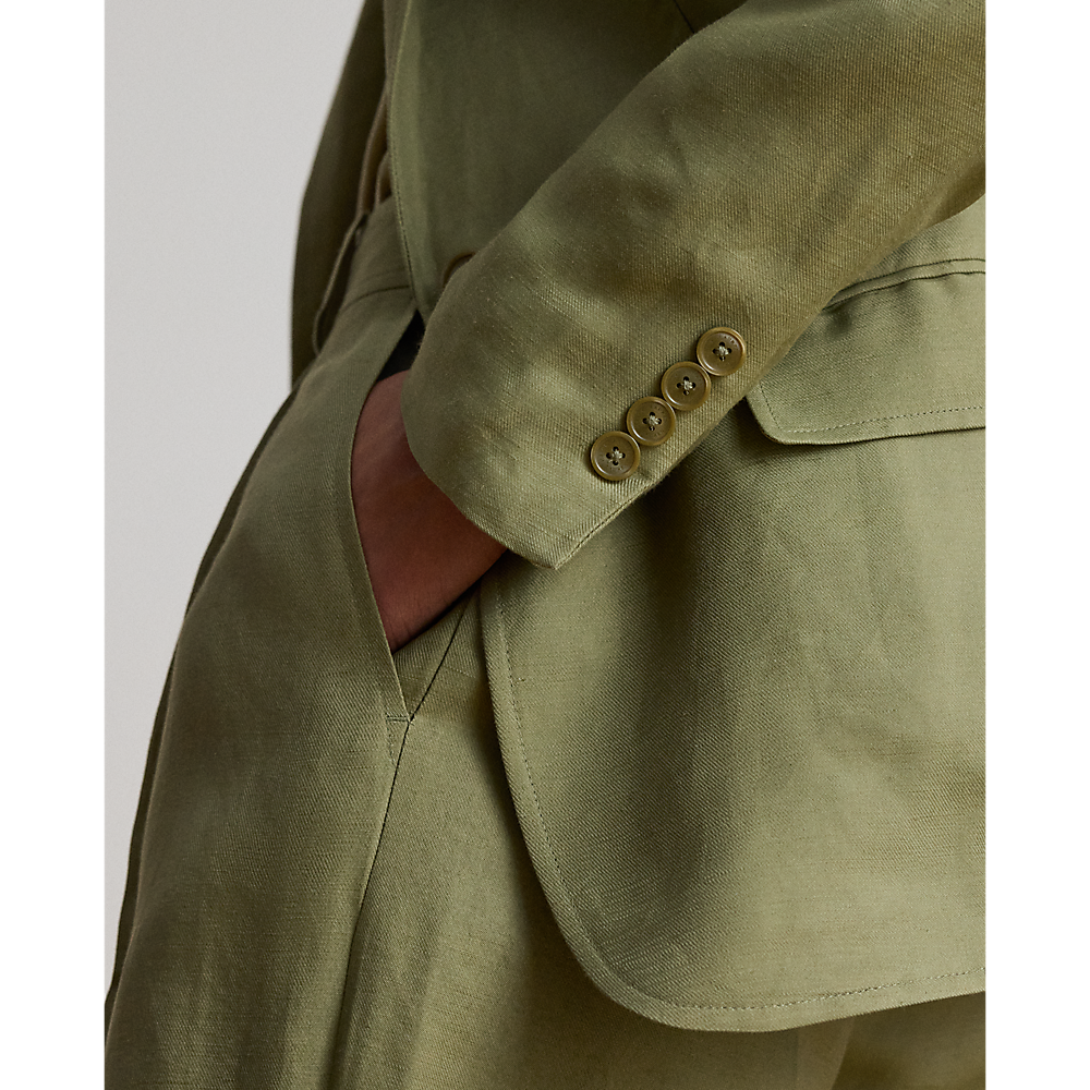 LRL Linen-Blend Twill Blazer/Sako 200P13643004