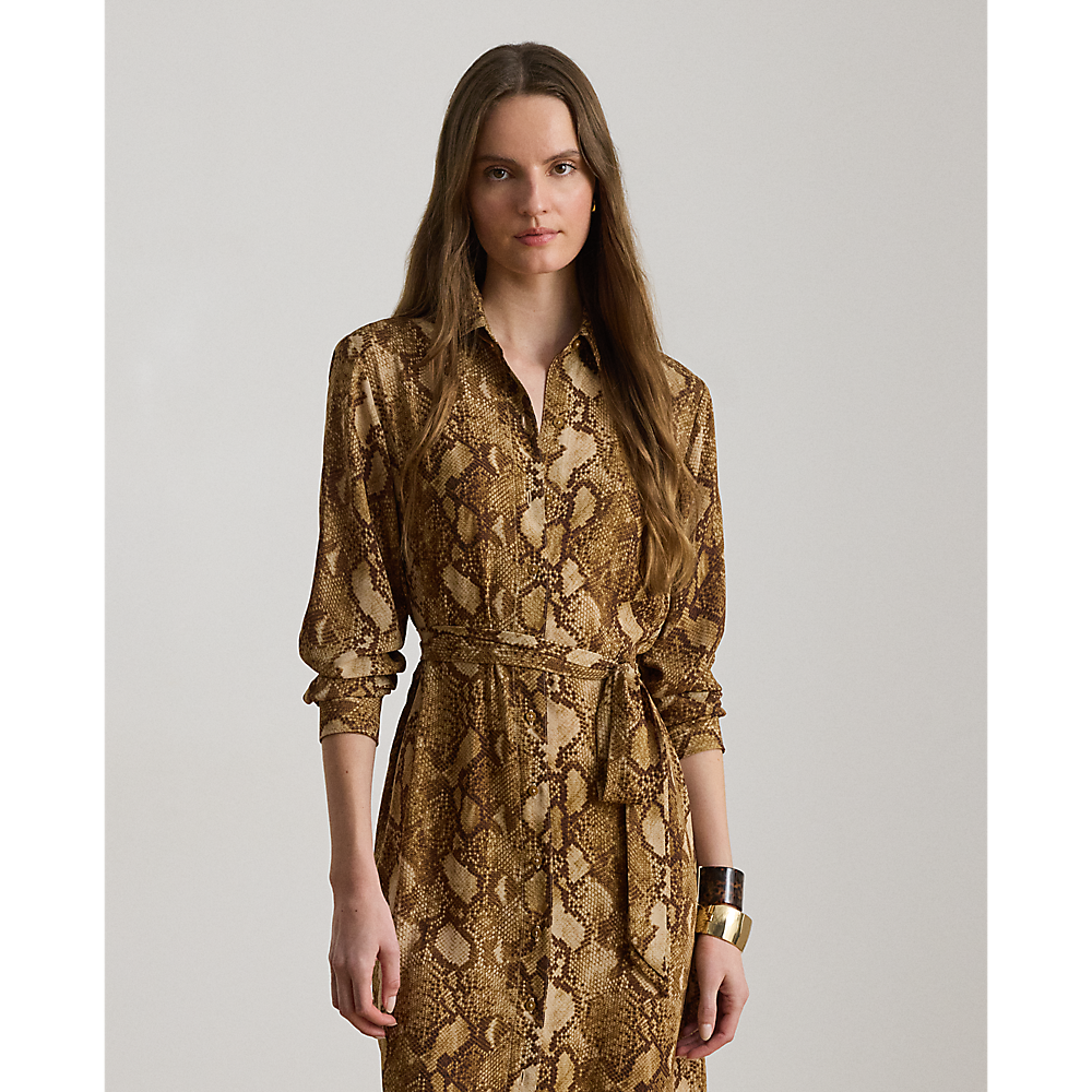 LRL Python-Print Georgette Shirtdress/Haljina 200P14026001