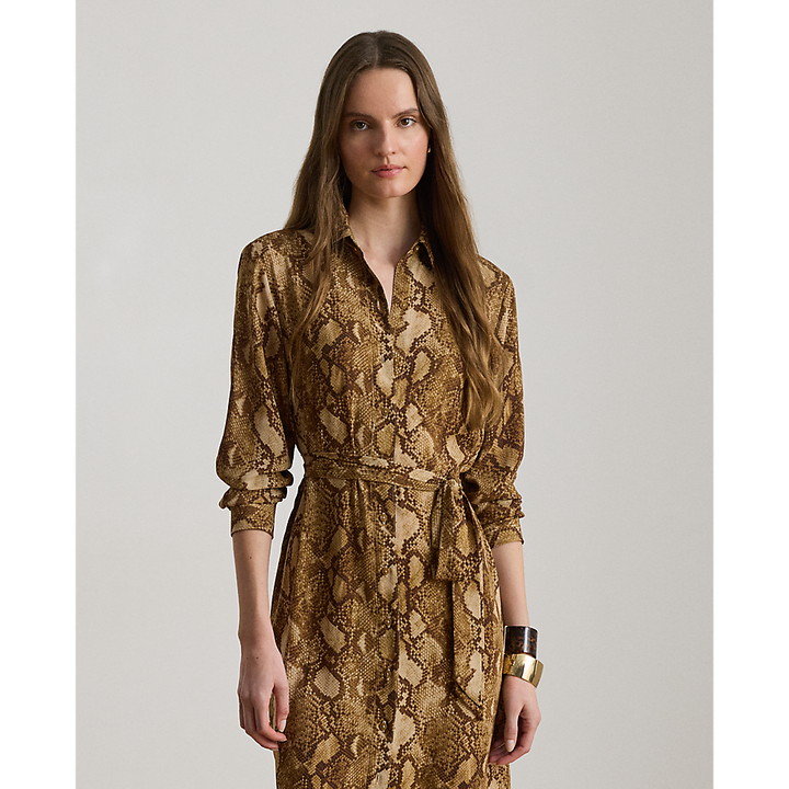 LRL Python-Print Georgette Shirtdress/Haljina 200P14026001
