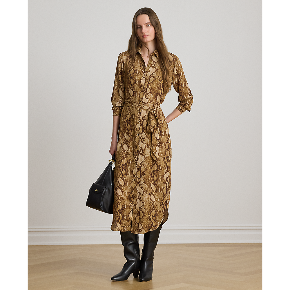 LRL Python-Print Georgette Shirtdress/Haljina 200P14026001
