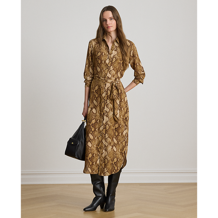 LRL Python-Print Georgette Shirtdress/Haljina 200P14026001