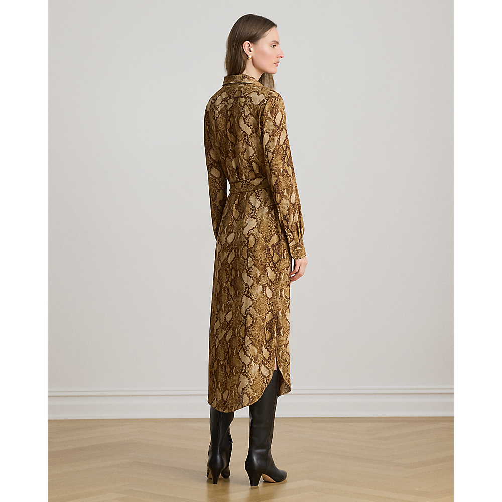 LRL Python-Print Georgette Shirtdress/Haljina 200P14026001