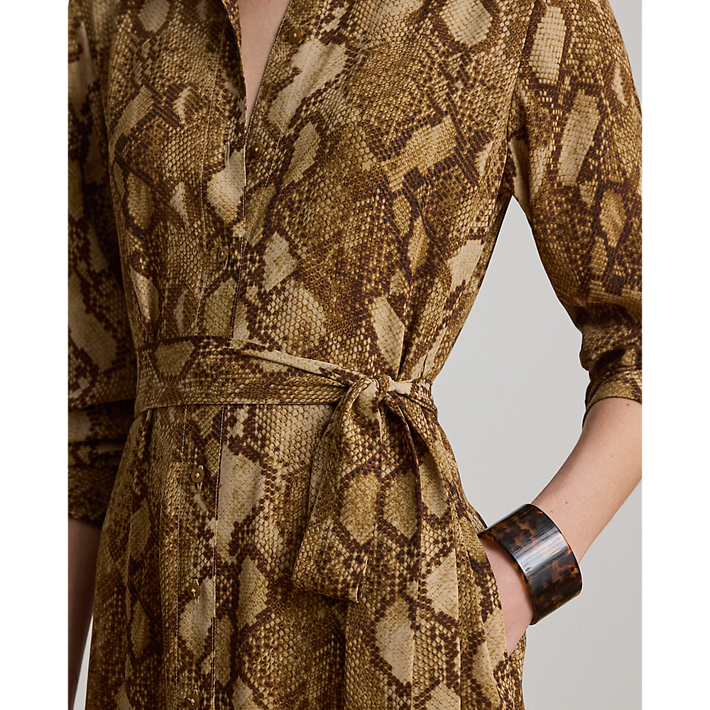 LRL Python-Print Georgette Shirtdress/Haljina 200P14026001