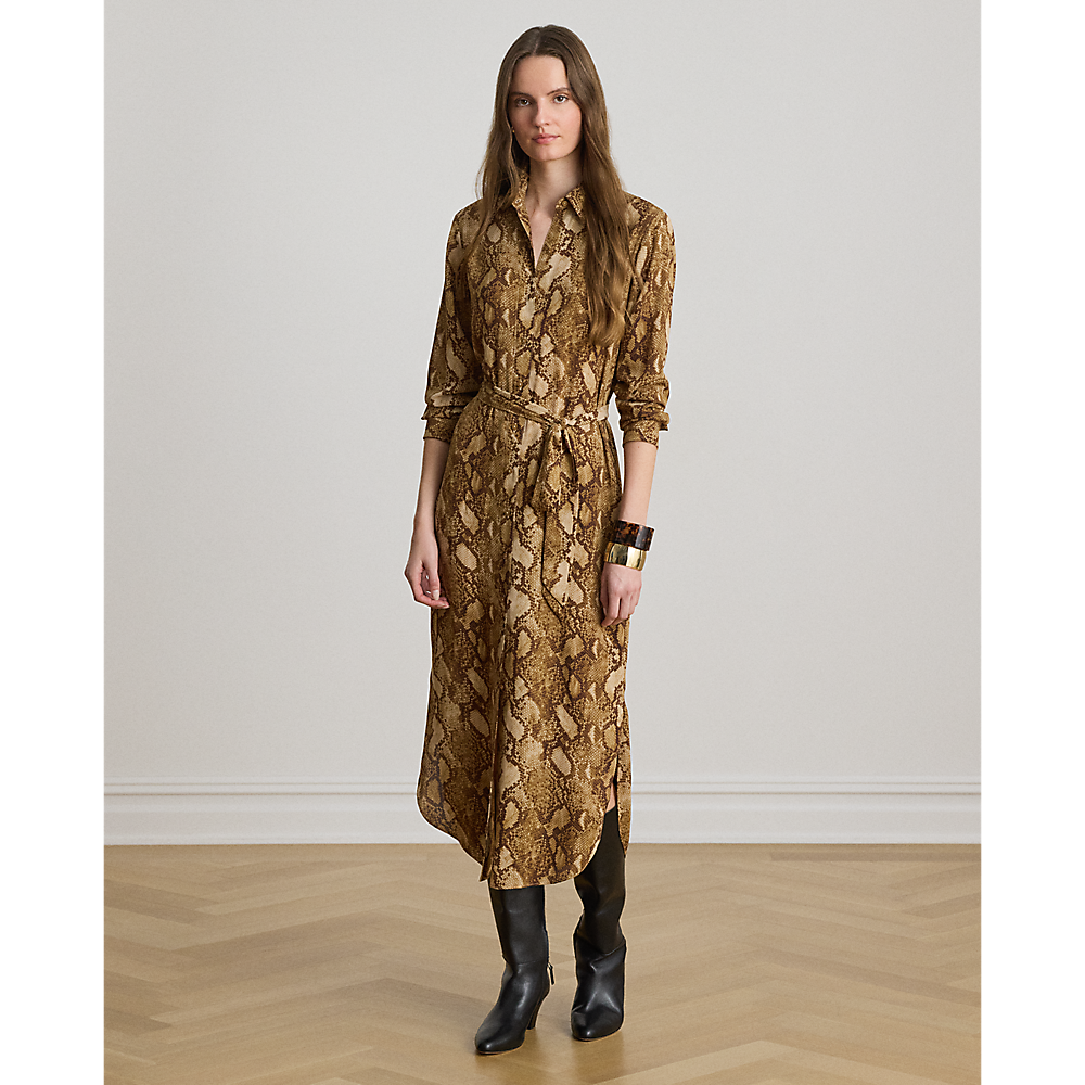 LRL Python-Print Georgette Shirtdress/Haljina 200P14026001