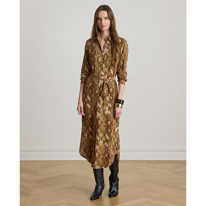 LRL Python-Print Georgette Shirtdress/Haljina 200P14026001